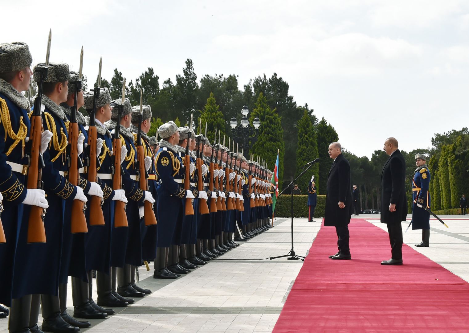 Official welcome ceremony held for Turkish President Recep Tayyip Erdogan in Baku (PHOTO)