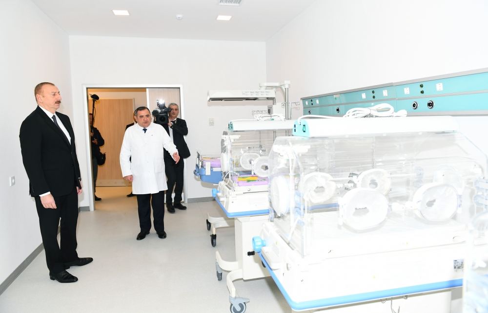 Azerbaijani President Ilham Aliyev inaugurates Goranboy District Central Hospital (PHOTO)