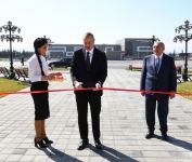 Президент Ильхам Алиев принял участие в открытии Музея государственных символов в Товузе (ФОТО)
