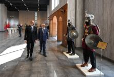 Президент Ильхам Алиев принял участие в открытии Музея государственных символов в Товузе (ФОТО)