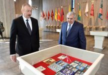 Президент Ильхам Алиев принял участие в открытии Музея государственных символов в Товузе (ФОТО)