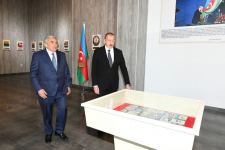 Президент Ильхам Алиев принял участие в открытии Музея государственных символов в Товузе (ФОТО)