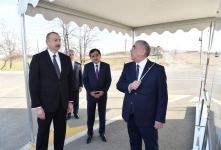 Президент Ильхам Алиев принял участие в открытии автомагистрали Даш Салахлы-Уркмезли-Демирчиляр  (ФОТО)
