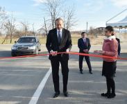 Президент Ильхам Алиев принял участие в открытии автомагистрали Даш Салахлы-Уркмезли-Демирчиляр  (ФОТО)