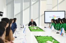 Президент Ильхам Алиев принял участие в открытии комплекса “ASAN Həyat” в Товузе (ФОТО)