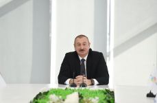 Президент Ильхам Алиев принял участие в открытии комплекса “ASAN Həyat” в Товузе (ФОТО)