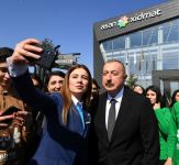 Президент Ильхам Алиев принял участие в открытии комплекса “ASAN Həyat” в Товузе (ФОТО)