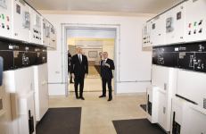 Президент Ильхам Алиев принял участие в открытии подстанции в Агстафе (ФОТО)