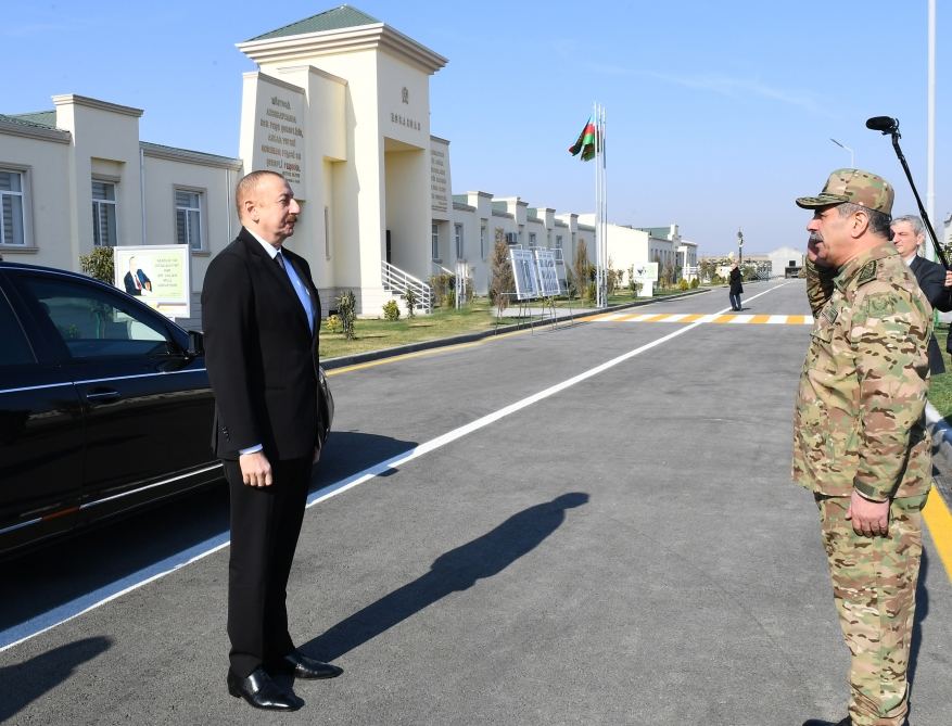 President Ilham Aliyev attended inauguration of Defense Ministry’s military unit (PHOTO)