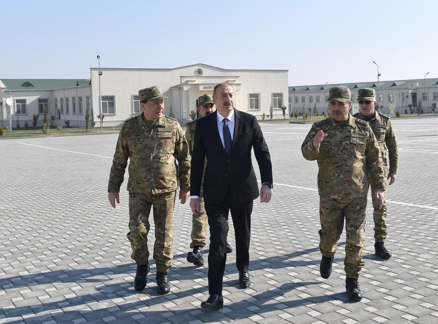 President Ilham Aliyev attended inauguration of Defense Ministry’s military unit (PHOTO)
