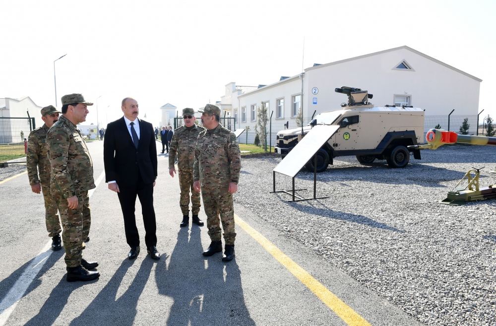 President Ilham Aliyev attended inauguration of Defense Ministry’s military unit (PHOTO)