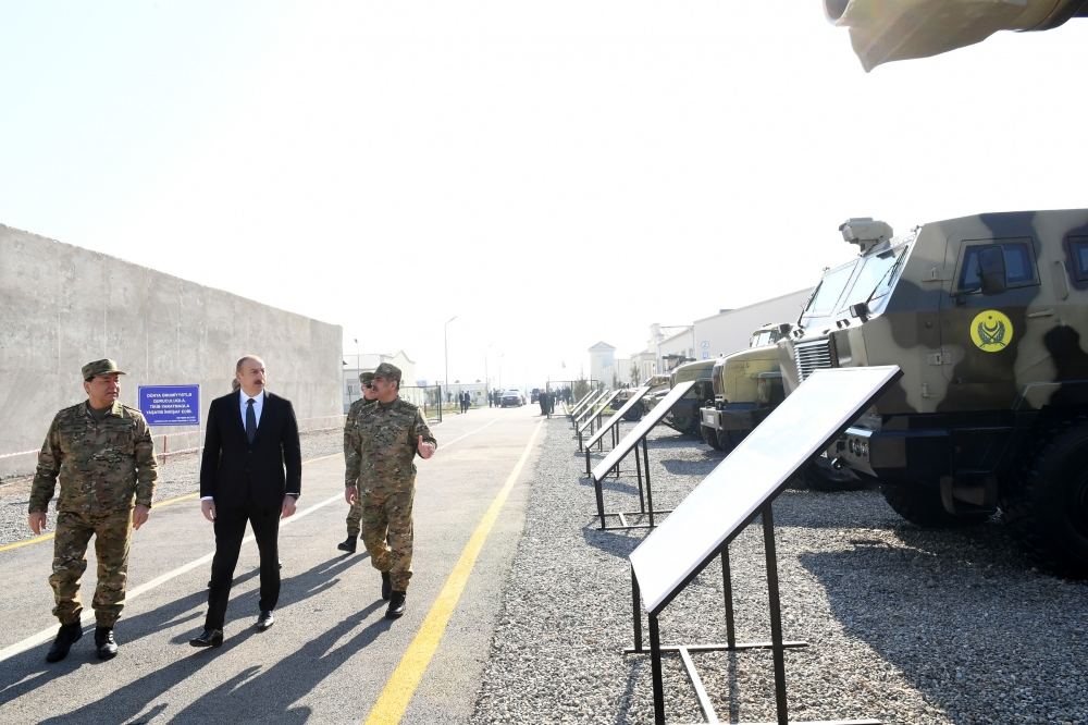 President Ilham Aliyev attended inauguration of Defense Ministry’s military unit (PHOTO)