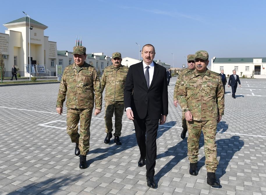 President Ilham Aliyev attended inauguration of Defense Ministry’s military unit (PHOTO)