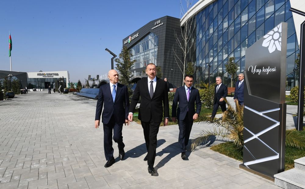 Президент Ильхам Алиев принял участие в открытии комплекса “ASAN Həyat” в Товузе (ФОТО)