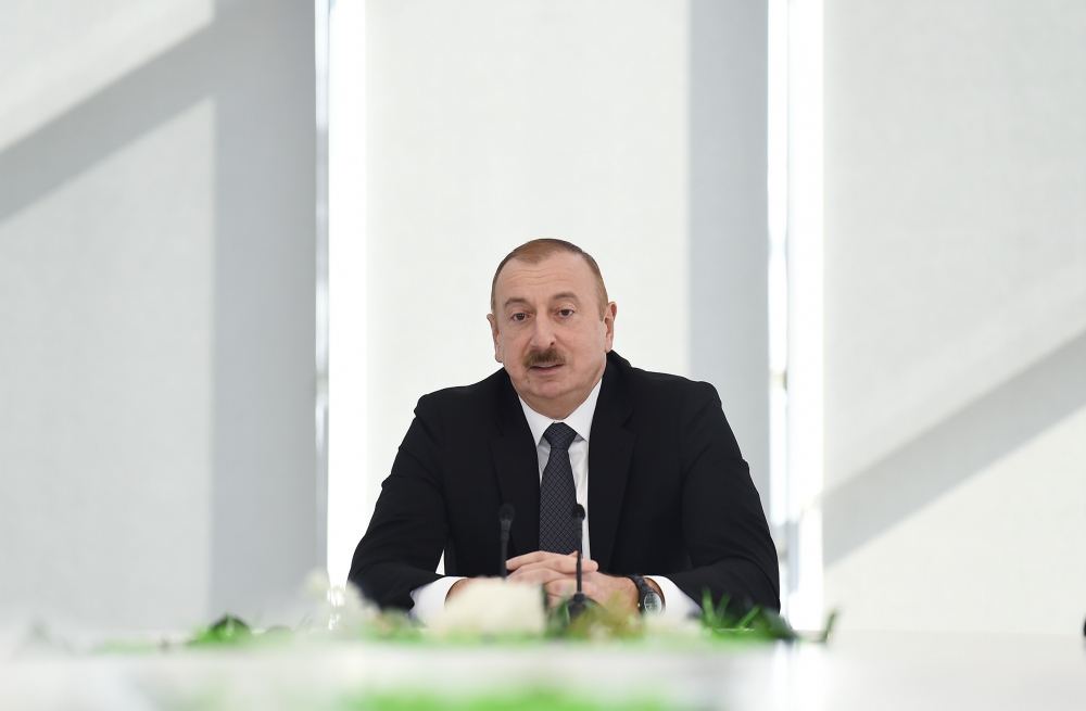 Президент Ильхам Алиев принял участие в открытии комплекса “ASAN Həyat” в Товузе (ФОТО)