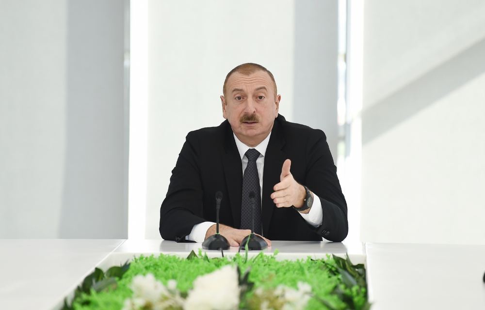 Президент Ильхам Алиев принял участие в открытии комплекса “ASAN Həyat” в Товузе (ФОТО)