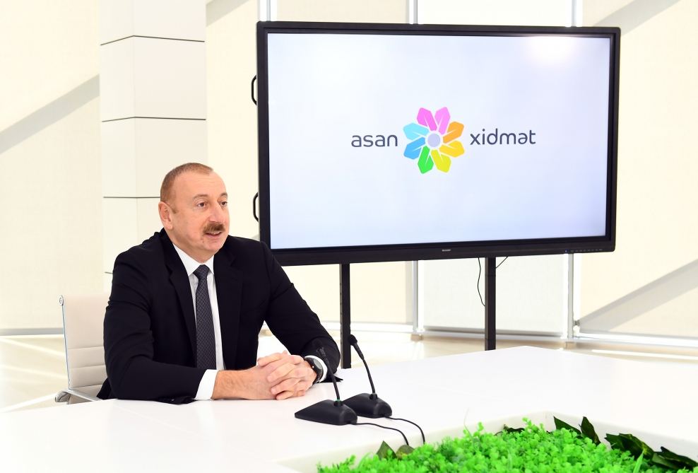 Президент Ильхам Алиев принял участие в открытии комплекса “ASAN Həyat” в Товузе (ФОТО)