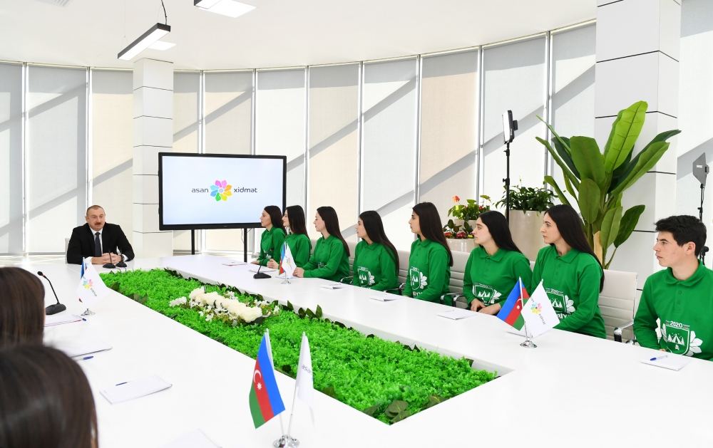 Президент Ильхам Алиев принял участие в открытии комплекса “ASAN Həyat” в Товузе (ФОТО)