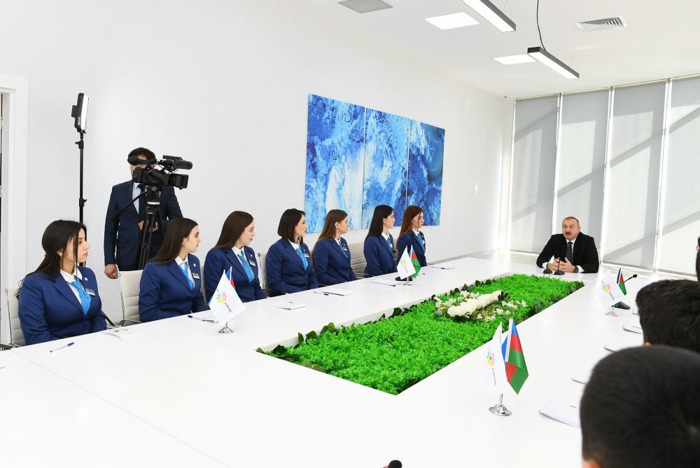 Президент Ильхам Алиев принял участие в открытии комплекса “ASAN Həyat” в Товузе (ФОТО)