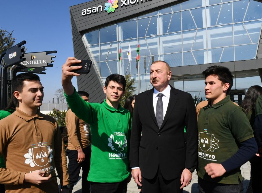Президент Ильхам Алиев принял участие в открытии комплекса “ASAN Həyat” в Товузе (ФОТО)