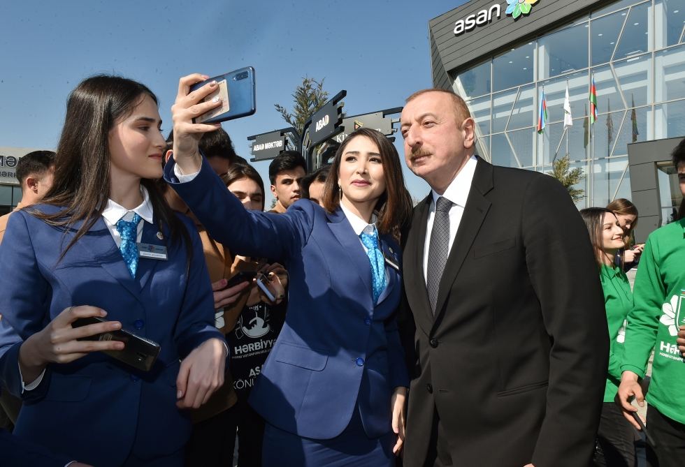 Президент Ильхам Алиев принял участие в открытии комплекса “ASAN Həyat” в Товузе (ФОТО)