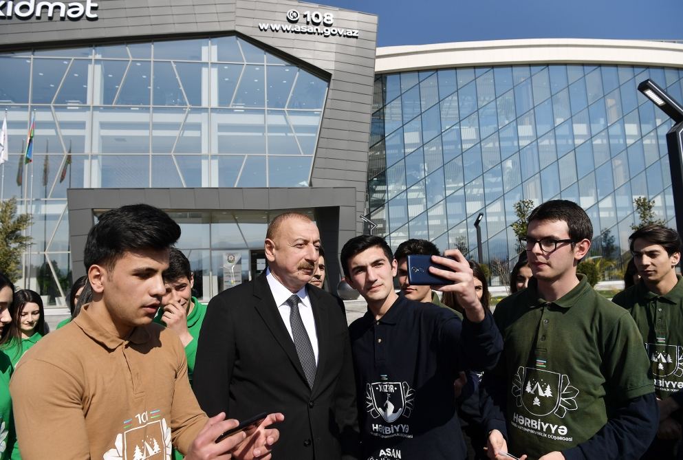 Президент Ильхам Алиев принял участие в открытии комплекса “ASAN Həyat” в Товузе (ФОТО)