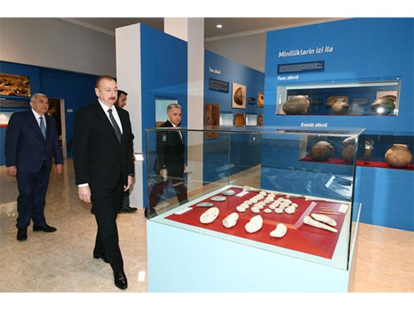 Президент Ильхам Алиев  принял участие в открытии историко-краеведческого музея в Товузе (ФОТО)