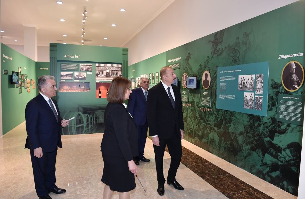 Президент Ильхам Алиев  принял участие в открытии историко-краеведческого музея в Товузе (ФОТО)