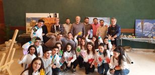 Art Zone среди заснеженных горных вершин Азербайджана (ФОТО)