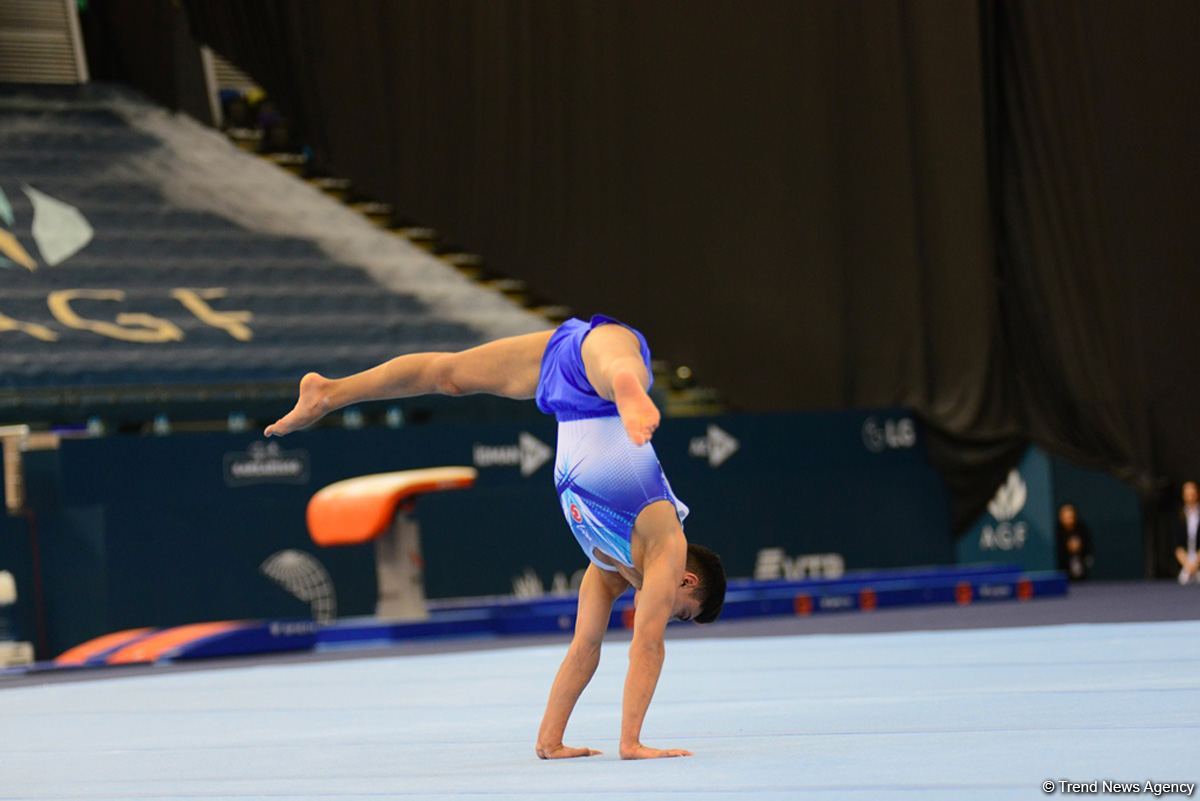 В Баку стартовал Международный турнир по мужской спортивной гимнастике AGF Junior Trophy (ФОТО)