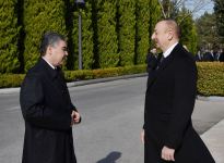 Состоялась церемония  официальной встречи в Баку президента Туркменистана (ФОТО/ВИДЕО)