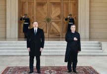 Состоялась церемония  официальной встречи в Баку президента Туркменистана (ФОТО/ВИДЕО)