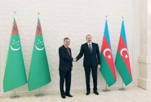 Состоялась церемония  официальной встречи в Баку президента Туркменистана (ФОТО/ВИДЕО)