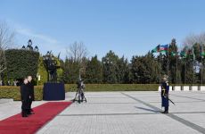 Состоялась церемония  официальной встречи в Баку президента Туркменистана (ФОТО/ВИДЕО)
