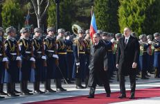 Состоялась церемония  официальной встречи в Баку президента Туркменистана (ФОТО/ВИДЕО)