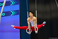 В Баку стартовал первый день соревнований Кубка мира FIG по спортивной гимнастике (ФОТО)