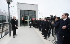 Президент Ильхам Алиев принял участие в открытии после реконструкции участка Пиршаги-Горадил-Новханы-Сумгайыт Абшеронской кольцевой железной дороги (ФОТО/ВИДЕО) (версия 2)