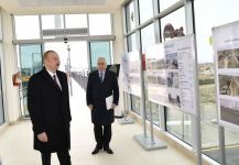 Президент Ильхам Алиев принял участие в открытии после реконструкции участка Пиршаги-Горадил-Новханы-Сумгайыт Абшеронской кольцевой железной дороги (ФОТО/ВИДЕО) (версия 2)