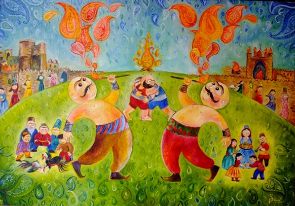 Праздник Новруз в произведениях азербайджанских художников (ФОТО)