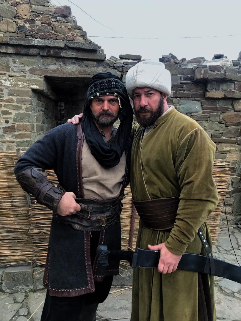 За кулисами сериала "Русский пленник" с участием азербайджанских актеров и каскадеров (ВИДЕО, ФОТО)