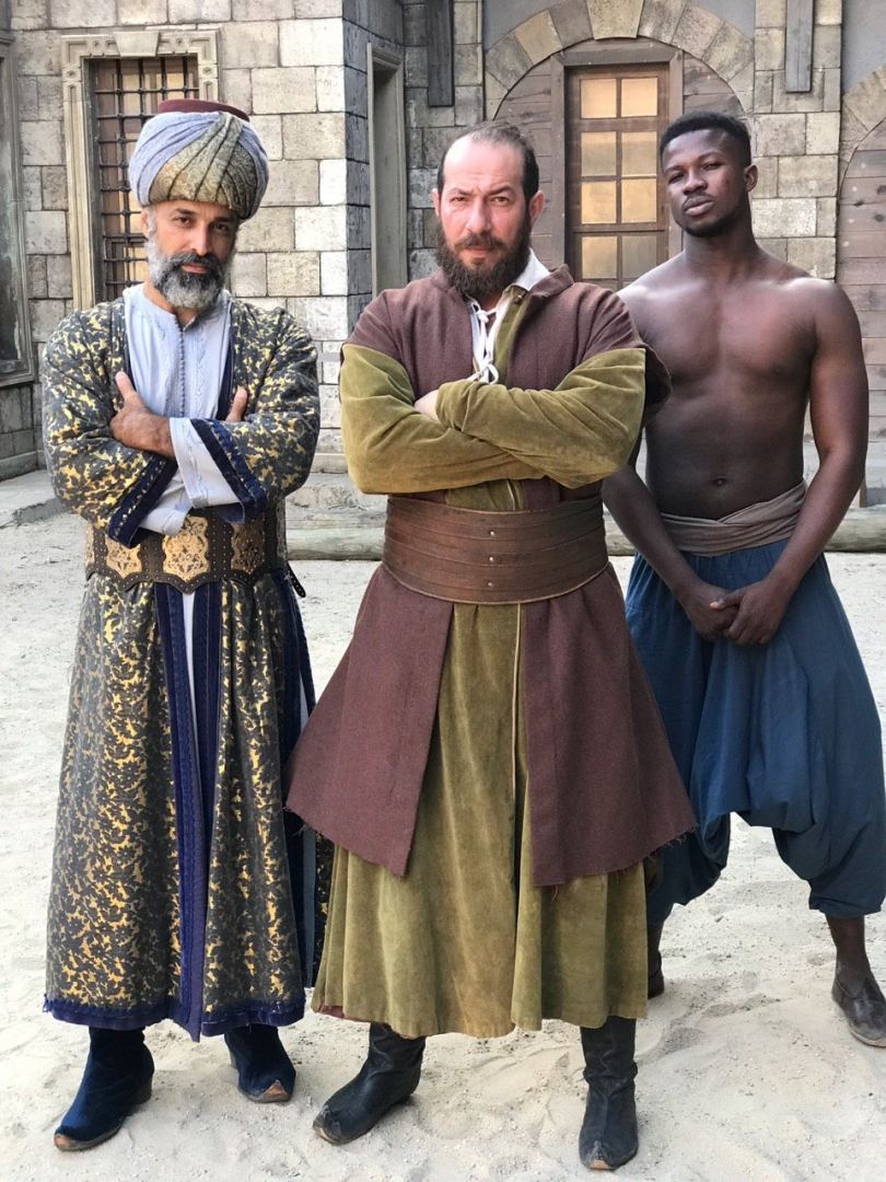 За кулисами сериала "Русский пленник" с участием азербайджанских актеров и каскадеров (ВИДЕО, ФОТО)