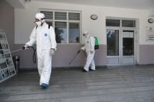 Фонд Гейдара Алиева организовал дезинфекцию ряда предприятий в поддержку работы, проводимой государством в сфере борьбы с коронавирусной инфекцией (ВИДЕО, ФОТО) (версия 2)
