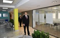 Президент Ильхам Алиев принял участие в открытии после реконструкции Главного управленческого, научно-образовательного и лабораторного комплекса ОАО «Азерэнержи» (ФОТО/ВИДЕО)