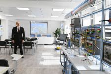 Президент Ильхам Алиев принял участие в открытии после реконструкции Главного управленческого, научно-образовательного и лабораторного комплекса ОАО «Азерэнержи» (ФОТО/ВИДЕО)