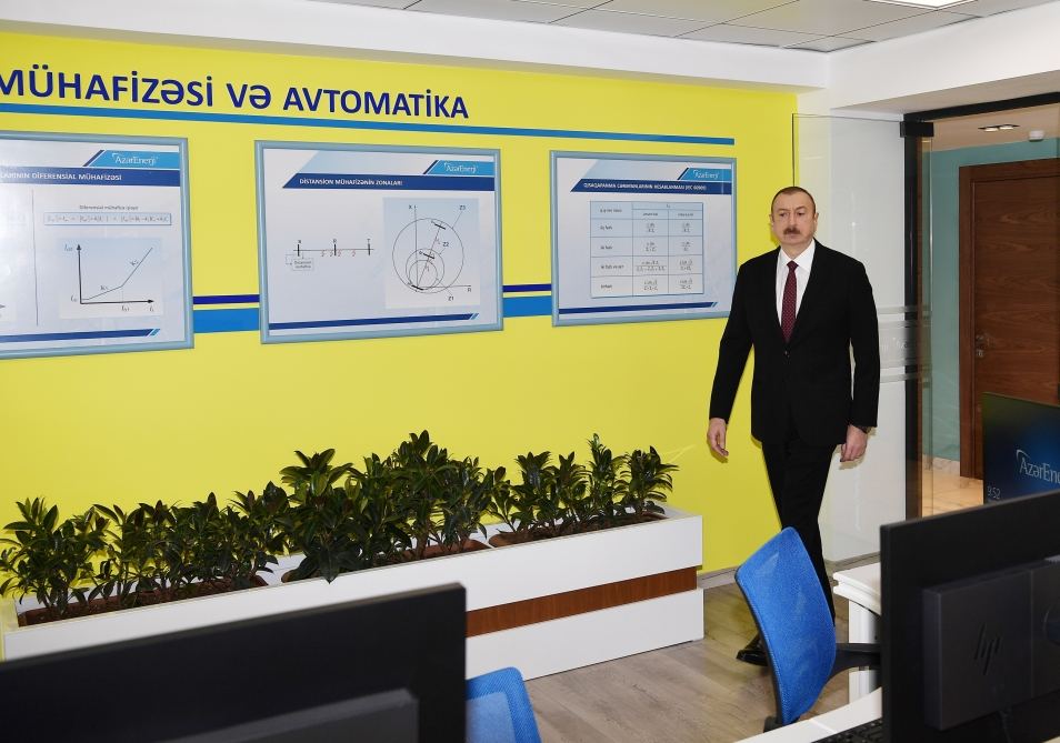Президент Ильхам Алиев принял участие в открытии после реконструкции Главного управленческого, научно-образовательного и лабораторного комплекса ОАО «Азерэнержи» (ФОТО/ВИДЕО)