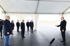Президент Ильхам Алиев принял участие в открытии магистрального газопровода, проложенного в Сумгайыт (ФОТО/ВИДЕО)