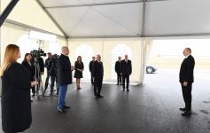 Президент Ильхам Алиев принял участие в открытии магистрального газопровода, проложенного в Сумгайыт (ФОТО/ВИДЕО)
