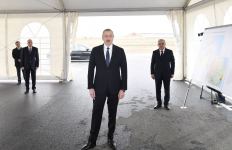 Президент Ильхам Алиев принял участие в открытии магистрального газопровода, проложенного в Сумгайыт (ФОТО/ВИДЕО)