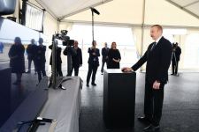 Президент Ильхам Алиев принял участие в открытии магистрального газопровода, проложенного в Сумгайыт (ФОТО/ВИДЕО)