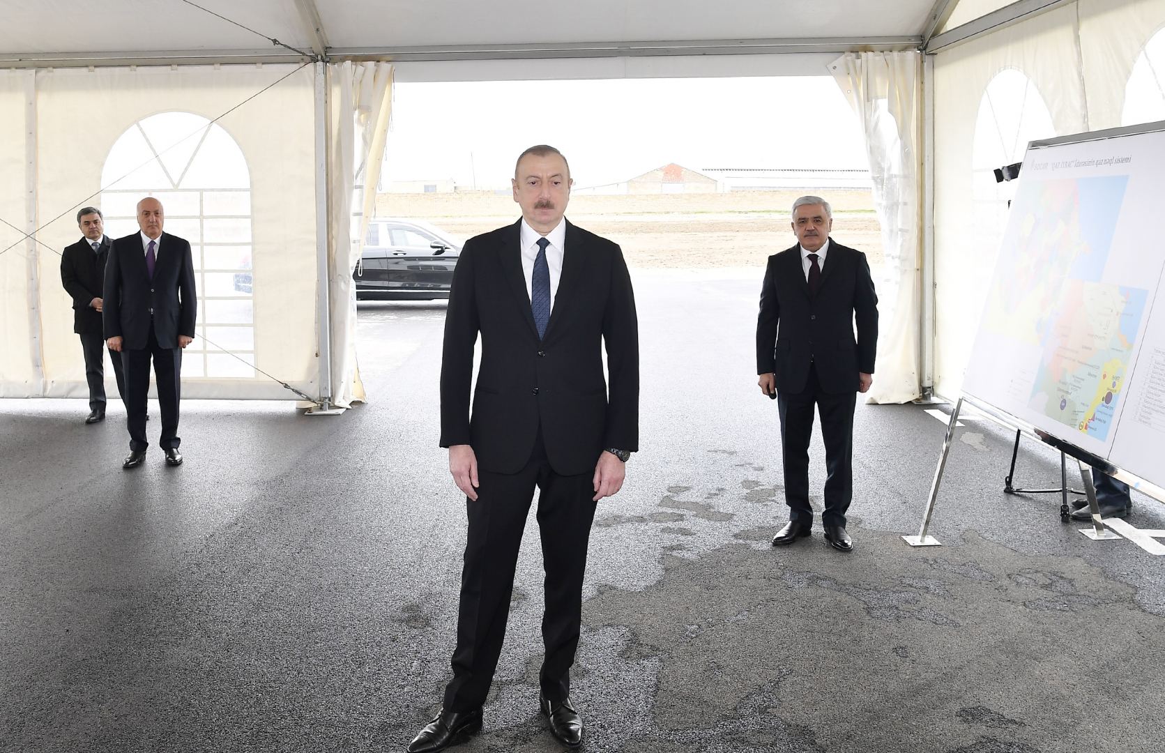 Президент Ильхам Алиев принял участие в открытии магистрального газопровода, проложенного в Сумгайыт (ФОТО/ВИДЕО)